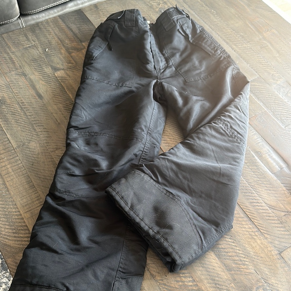 Kids black snow pants